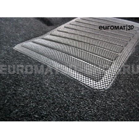 Текстильные 3D коврики Euromat3D Business в салон для Mercedes GLA-Class (X156) (2014-2018) № EMC3D-003516