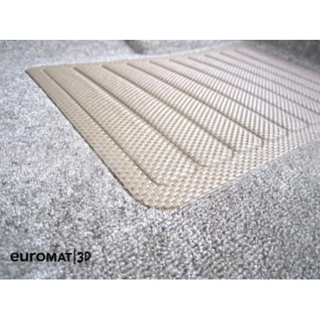 Текстильные 3D коврики Euromat3D Business в салон для Peugeot 4007 № EMC3D-003609T Бежевые