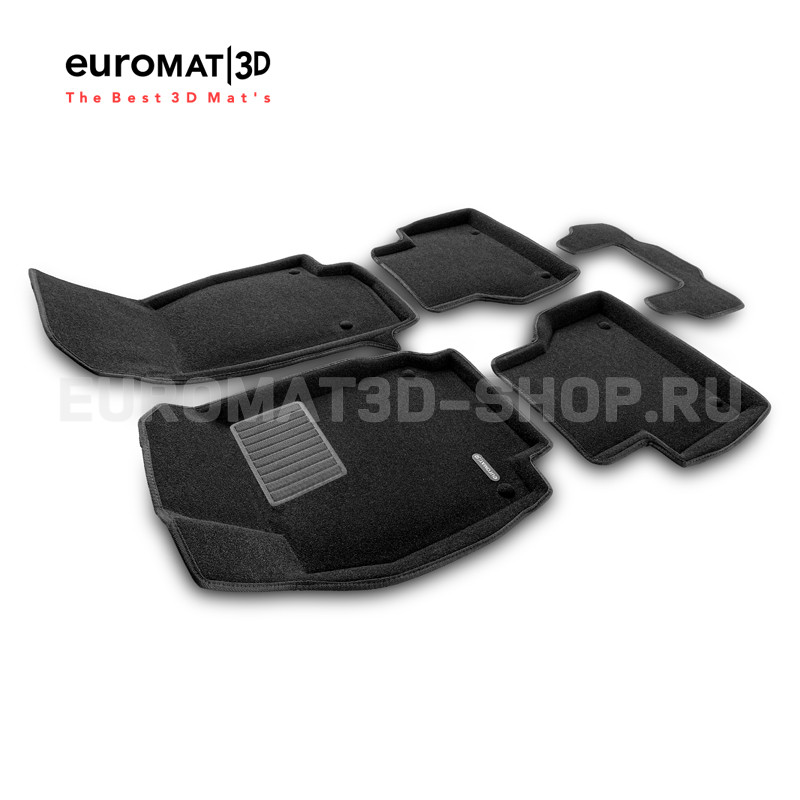 Текстильные 3D коврики Euromat3D Premium в салон для Audi A6 (2019-) № EMPR3D-001111 Текстильные 3D коврики Euromat3D Premium в салон для Audi A6 (2019-) № EMPR3D-001111