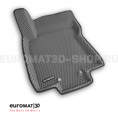 3D коврики Euromat3D EVA в салон для Nissan X-Trail (T32) (2015-2020) № EM3DEVA-003724G Серый