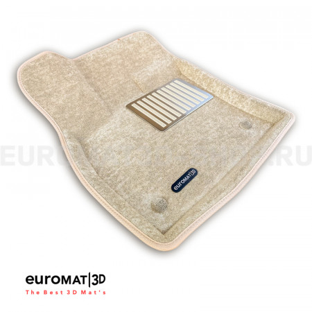 Текстильные 3D коврики Euromat3D Lux в салон для Geely Atlas (2024-) № EM3D-001414T Бежевые Текстильные 3D коврики Euromat3D Lux в салон для Geely Atlas (2024-) № EM3D-001414T Бежевые