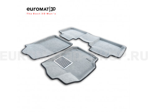 Текстильные 3D коврики Euromat3D Lux в салон для Toyota Camry V40 (2006-2011) № EM3D-005104S Светло-серые Текстильные 3D коврики Euromat3D Lux в салон для Toyota Camry V40 (2006-2011) № EM3D-005104S Светло-серые